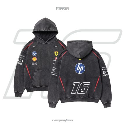 Scuderia Ferrari (16) | Acid Wash Oversized Hoodie