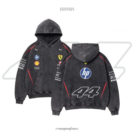 Scuderia Ferrari (44) | Acid Wash Oversized Hoodie