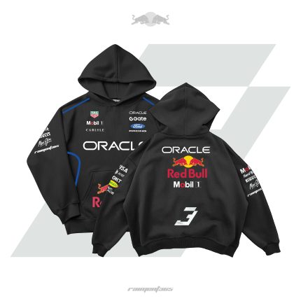 Oracle RedBull Racing F1 | Black Oversized Hoodie