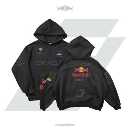 Oracle RedBull Racing F1 | Midnight Black Oversized Hoodie