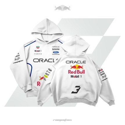 Oracle RedBull Racing F1 | White Oversized Hoodie